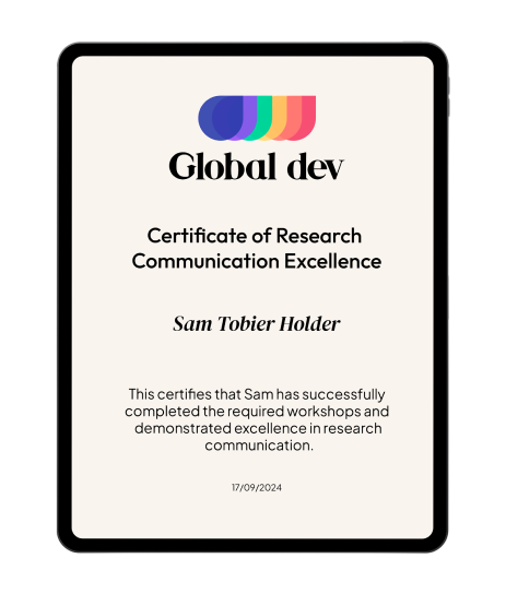 certificate Global Dev